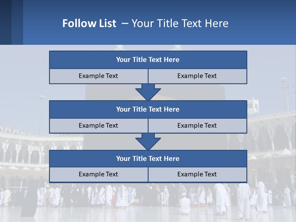 A Group Of People Standing In Front Of A Building PowerPoint Template