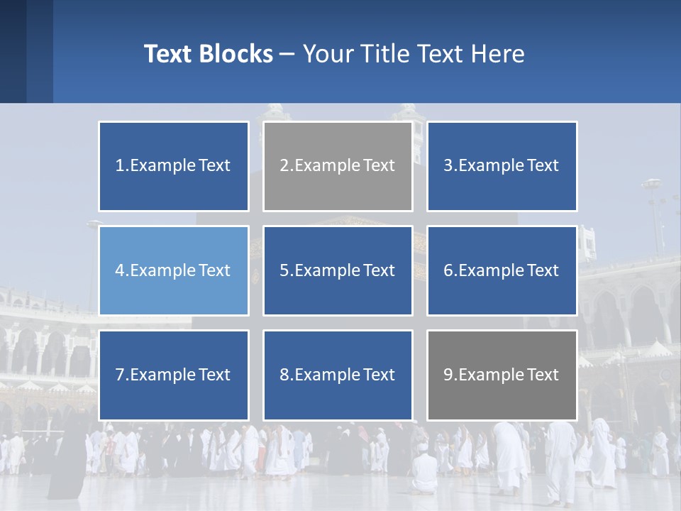 A Group Of People Standing In Front Of A Building PowerPoint Template