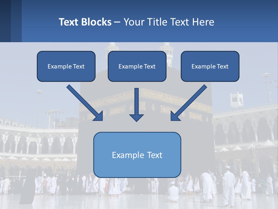 A Group Of People Standing In Front Of A Building PowerPoint Template