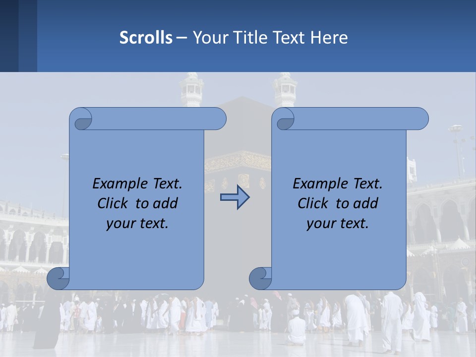 A Group Of People Standing In Front Of A Building PowerPoint Template