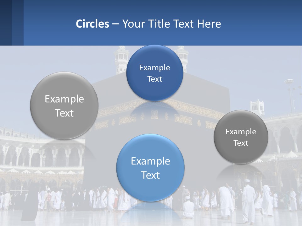 A Group Of People Standing In Front Of A Building PowerPoint Template