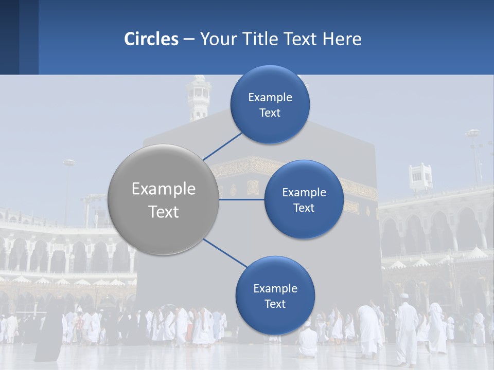 A Group Of People Standing In Front Of A Building PowerPoint Template
