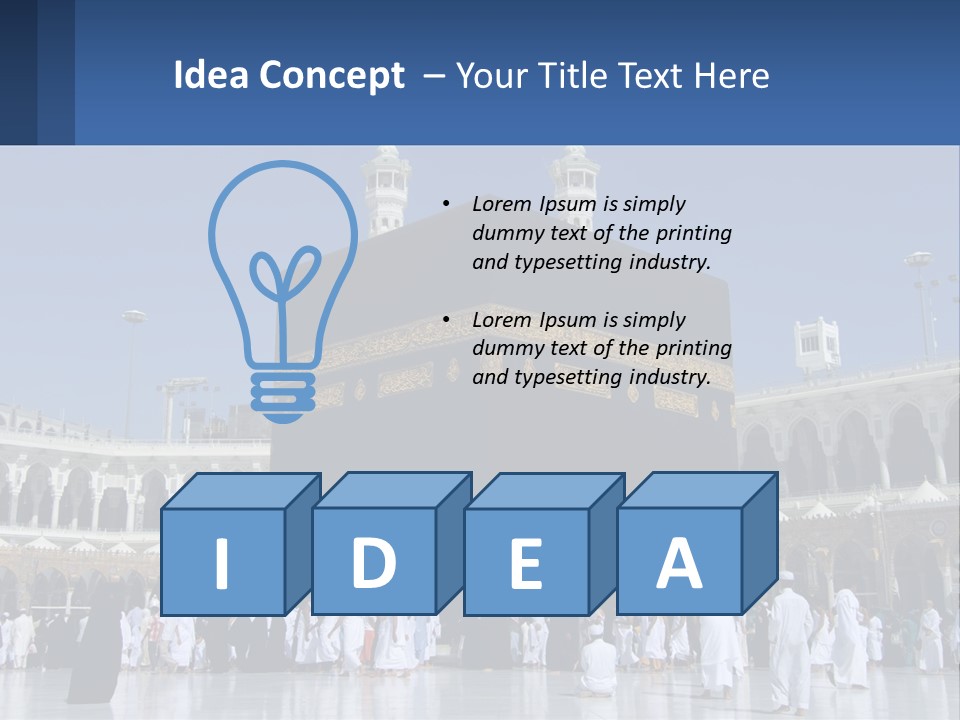 A Group Of People Standing In Front Of A Building PowerPoint Template