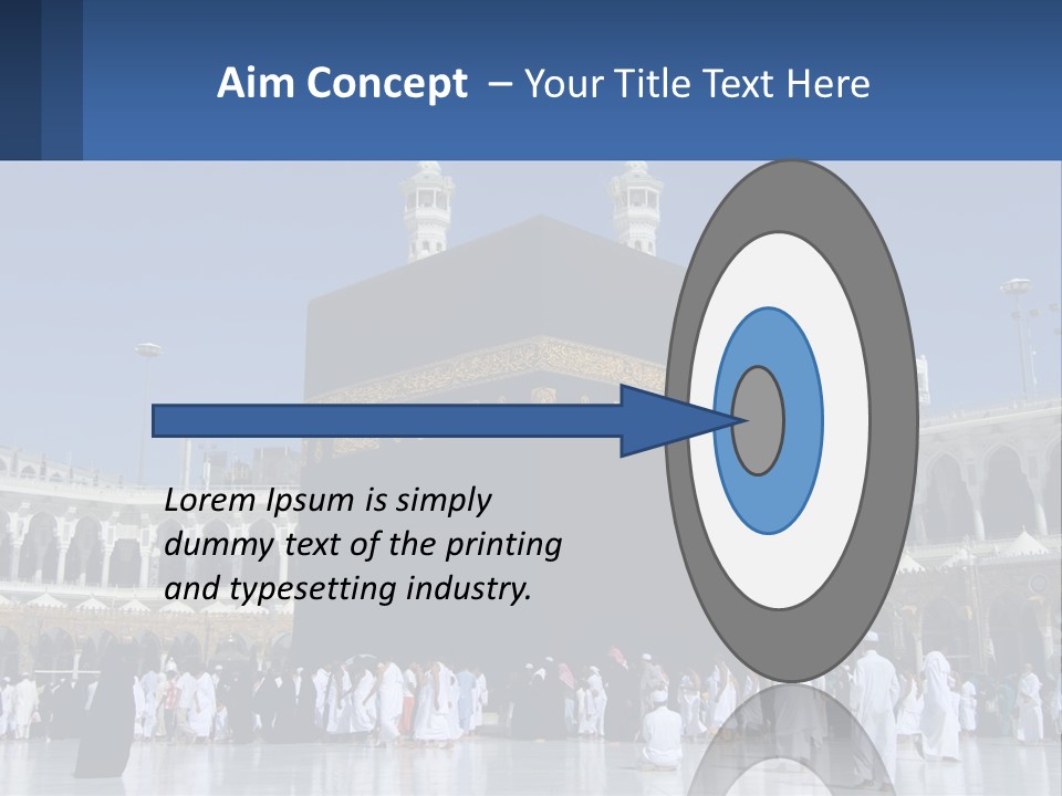 A Group Of People Standing In Front Of A Building PowerPoint Template