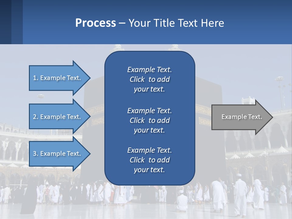A Group Of People Standing In Front Of A Building PowerPoint Template