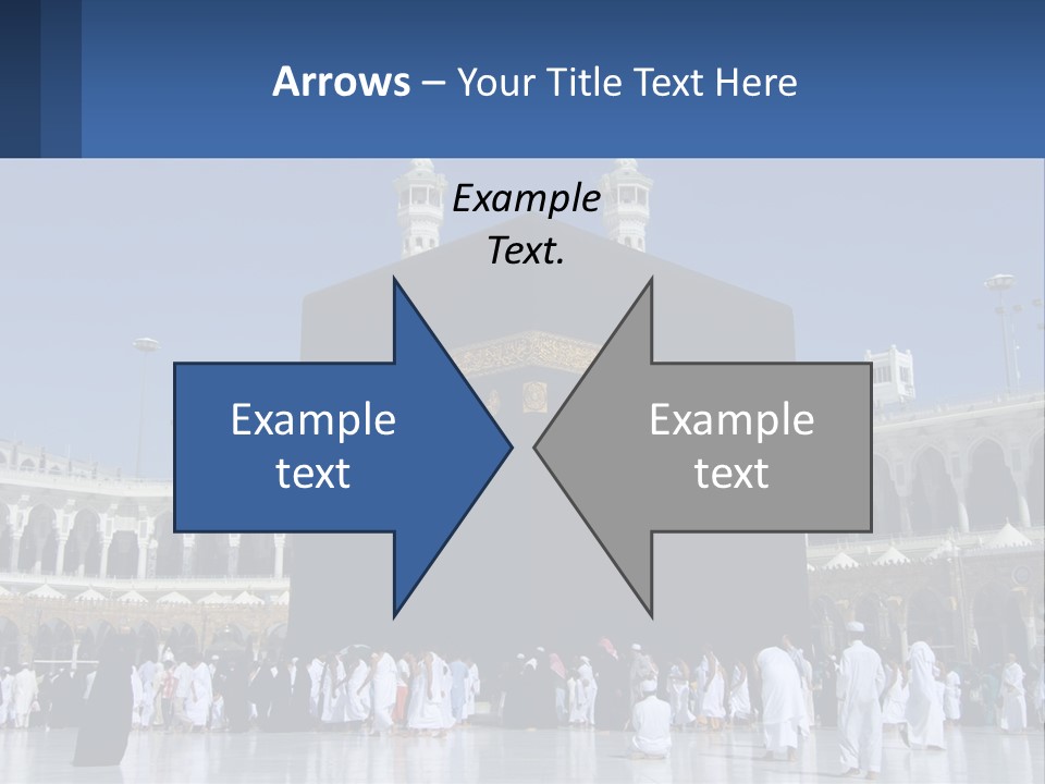 A Group Of People Standing In Front Of A Building PowerPoint Template