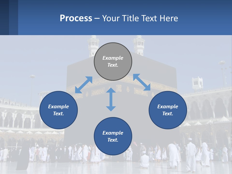 A Group Of People Standing In Front Of A Building PowerPoint Template