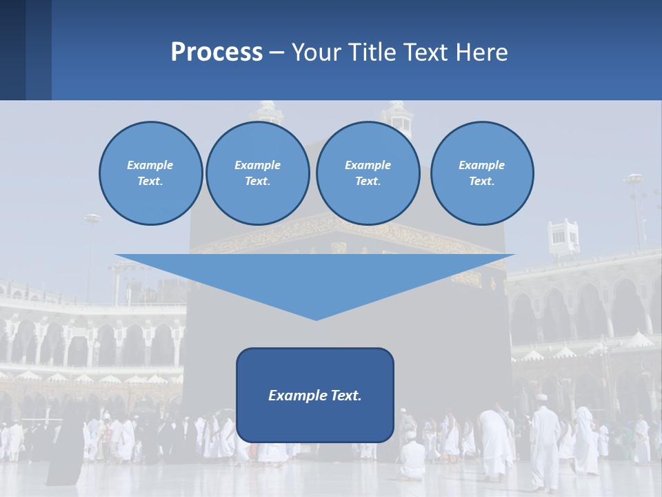 A Group Of People Standing In Front Of A Building PowerPoint Template