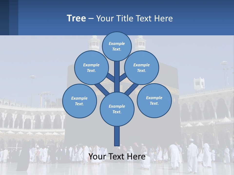 A Group Of People Standing In Front Of A Building PowerPoint Template