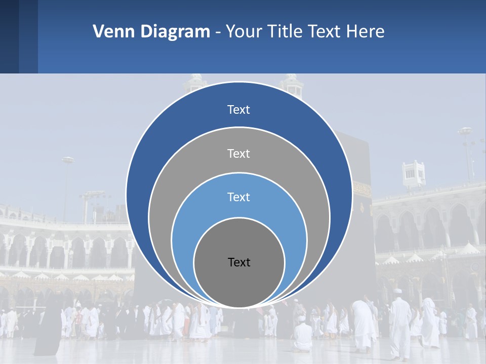 A Group Of People Standing In Front Of A Building PowerPoint Template