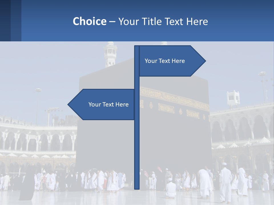 A Group Of People Standing In Front Of A Building PowerPoint Template