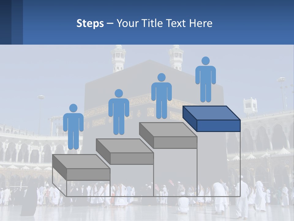 A Group Of People Standing In Front Of A Building PowerPoint Template