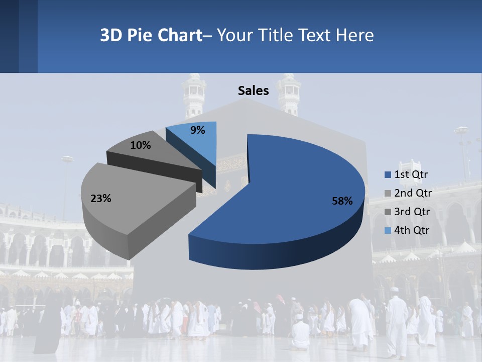 A Group Of People Standing In Front Of A Building PowerPoint Template