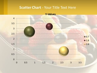 A Bowl Of Fruit Is Shown With The Name Of The Presentation PowerPoint Template