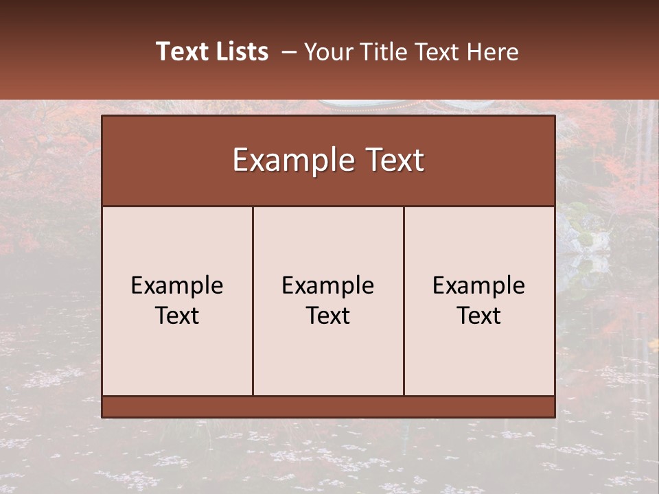 A Pond With A Bridge In The Middle Of It PowerPoint Template
