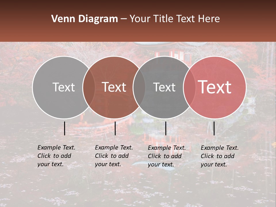 A Pond With A Bridge In The Middle Of It PowerPoint Template