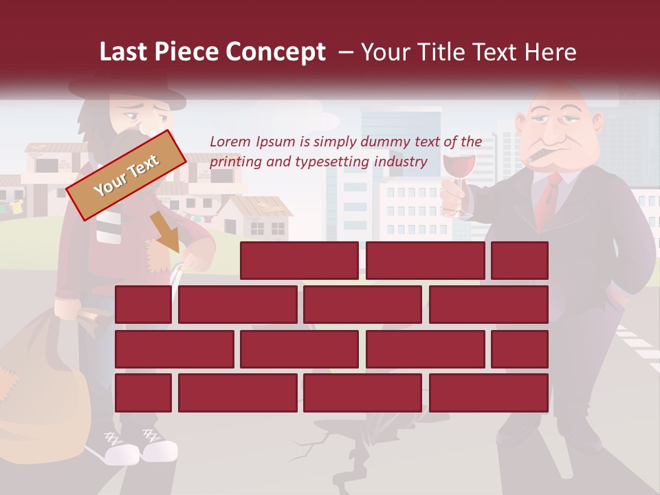 A Man Holding A Glass Of Wine Standing Next To Another Man PowerPoint Template