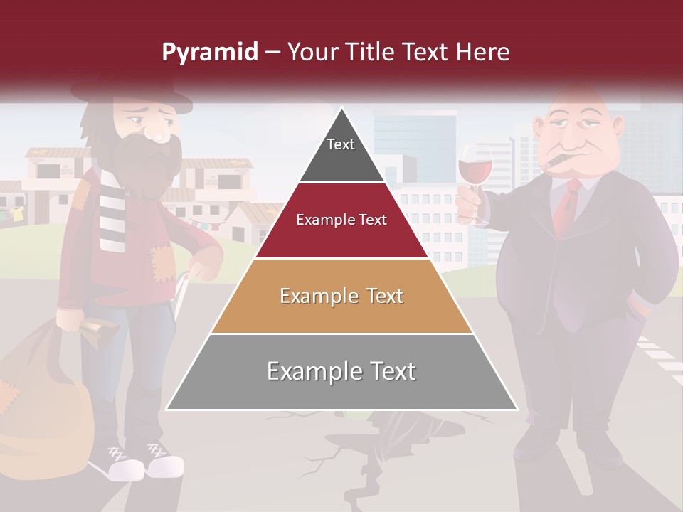 A Man Holding A Glass Of Wine Standing Next To Another Man PowerPoint Template