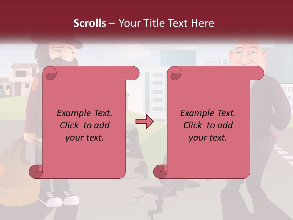 A Man Holding A Glass Of Wine Standing Next To Another Man PowerPoint Template