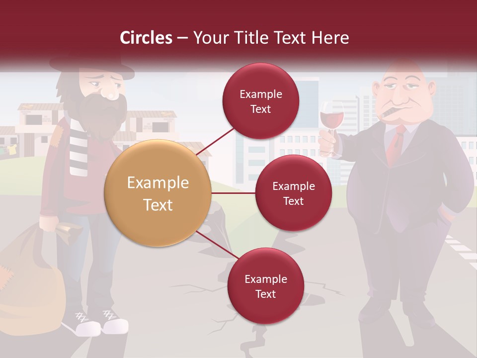 A Man Holding A Glass Of Wine Standing Next To Another Man PowerPoint Template