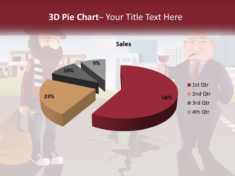 A Man Holding A Glass Of Wine Standing Next To Another Man PowerPoint Template