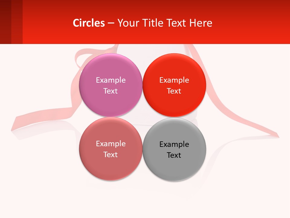 A Heart Shaped Box With A Red Ribbon Tied Around It PowerPoint Template