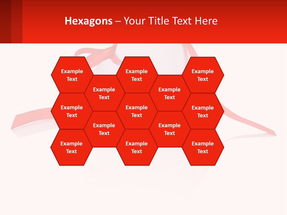 A Heart Shaped Box With A Red Ribbon Tied Around It PowerPoint Template