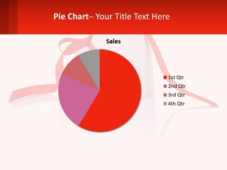 A Heart Shaped Box With A Red Ribbon Tied Around It PowerPoint Template