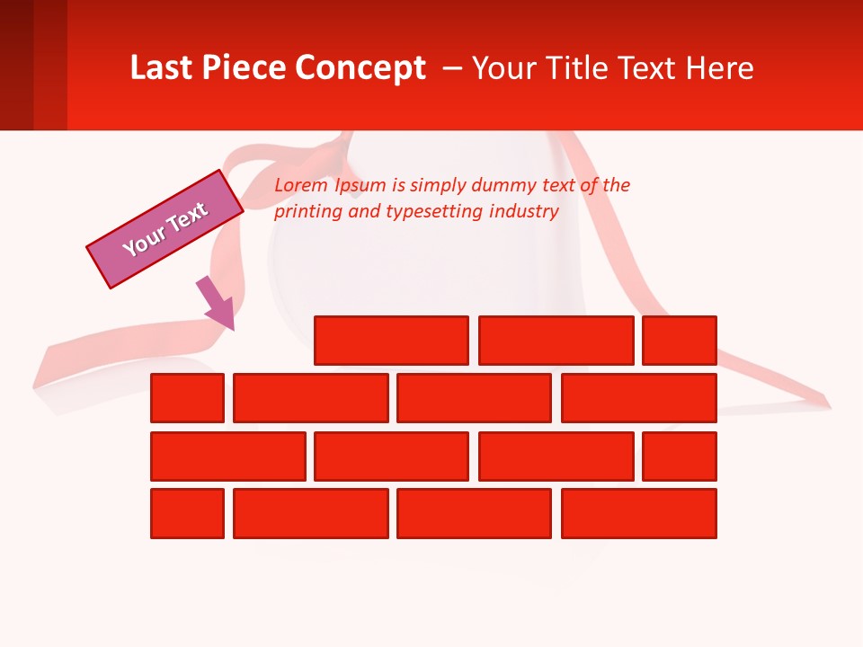 A Heart Shaped Box With A Red Ribbon Tied Around It PowerPoint Template