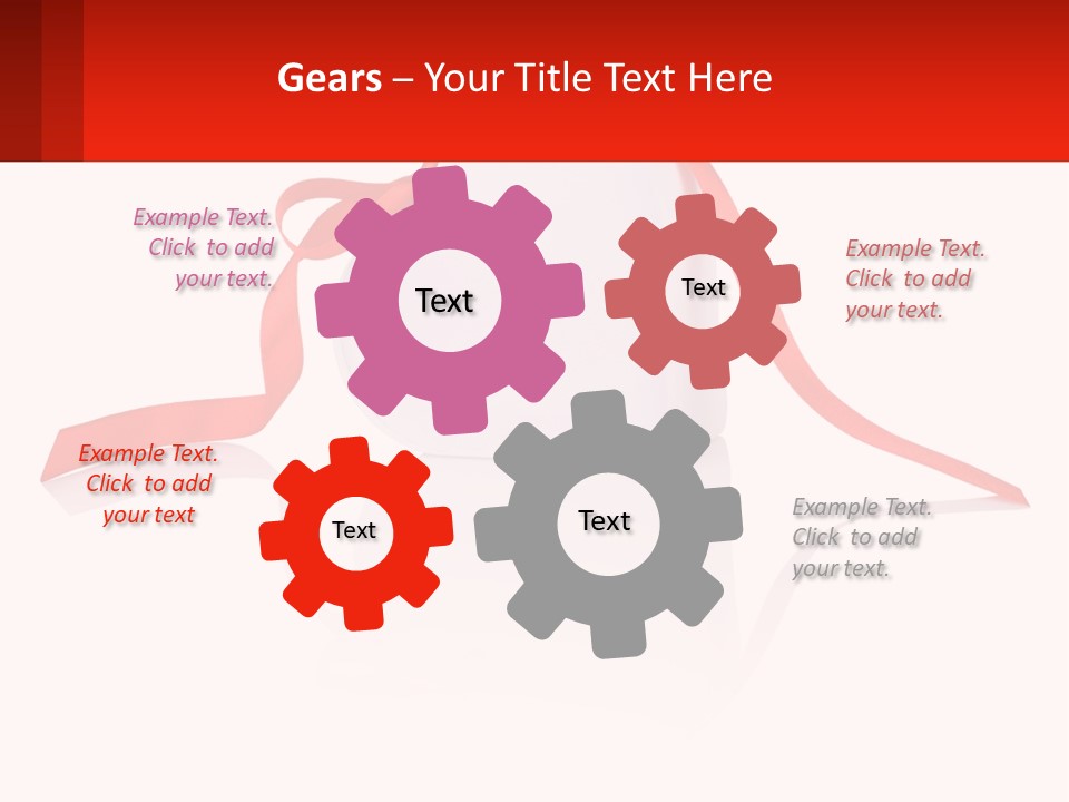 A Heart Shaped Box With A Red Ribbon Tied Around It PowerPoint Template
