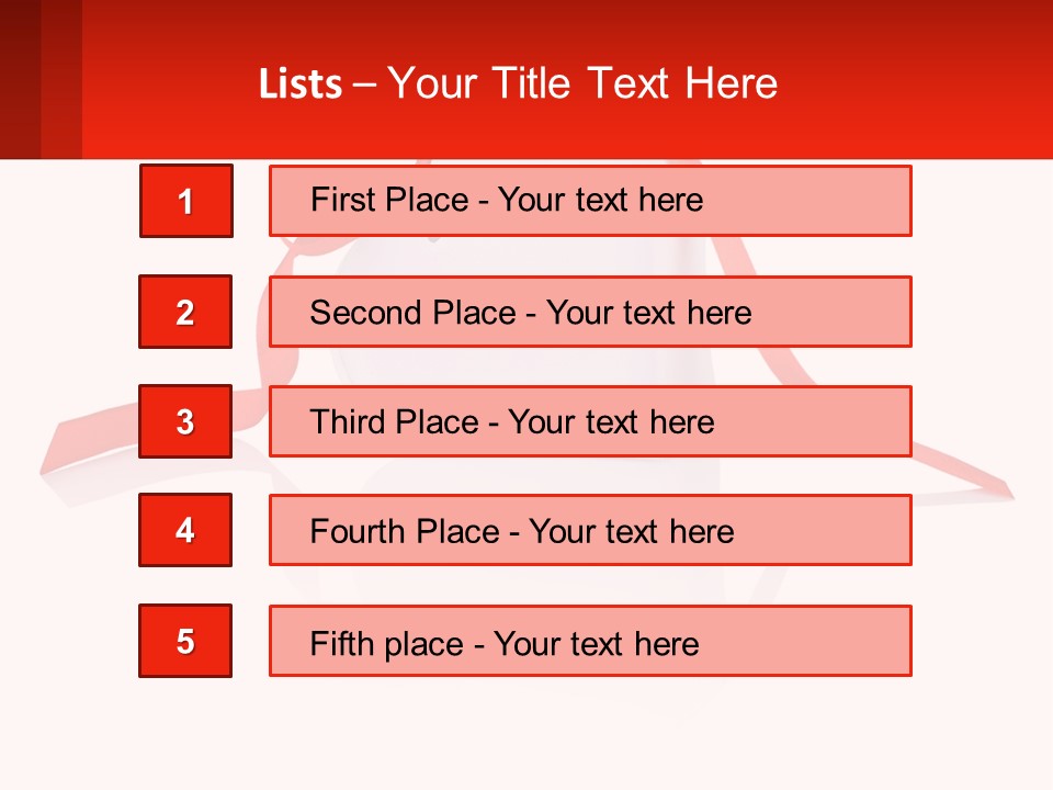 A Heart Shaped Box With A Red Ribbon Tied Around It PowerPoint Template