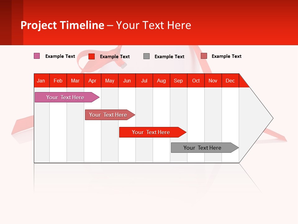 A Heart Shaped Box With A Red Ribbon Tied Around It PowerPoint Template