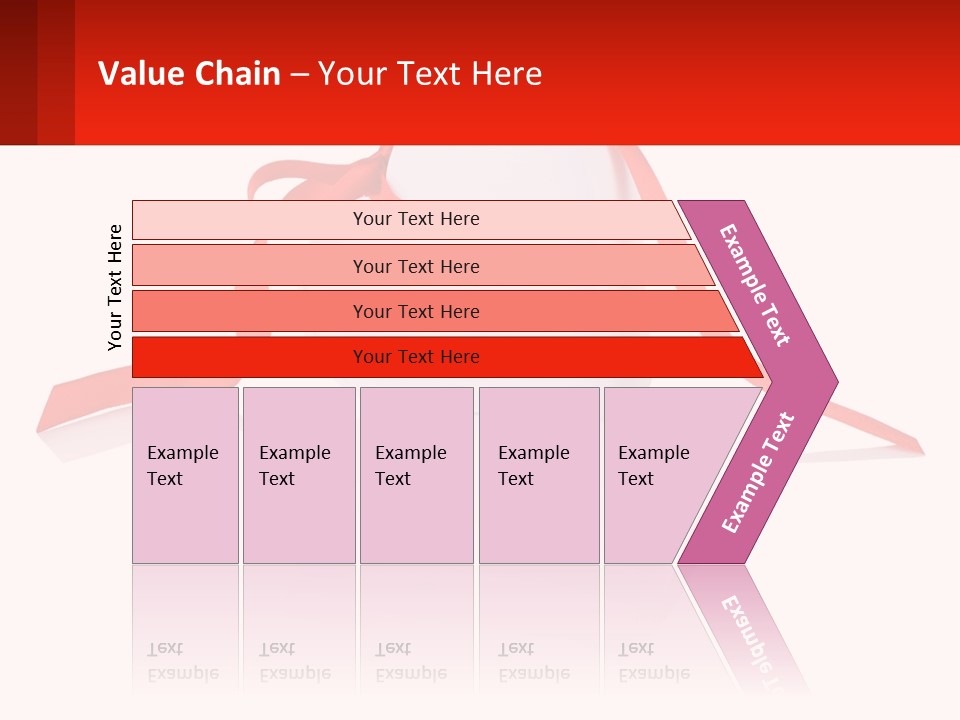 A Heart Shaped Box With A Red Ribbon Tied Around It PowerPoint Template