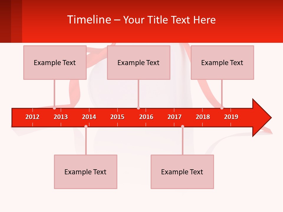 A Heart Shaped Box With A Red Ribbon Tied Around It PowerPoint Template