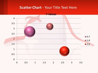 A Heart Shaped Box With A Red Ribbon Tied Around It PowerPoint Template