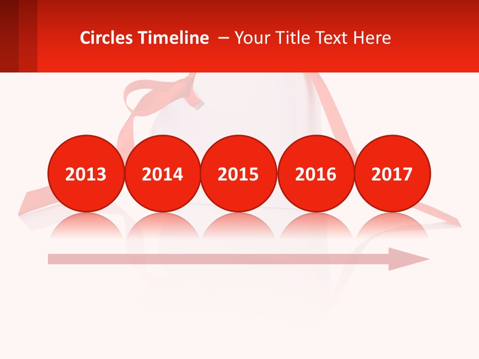 A Heart Shaped Box With A Red Ribbon Tied Around It PowerPoint Template