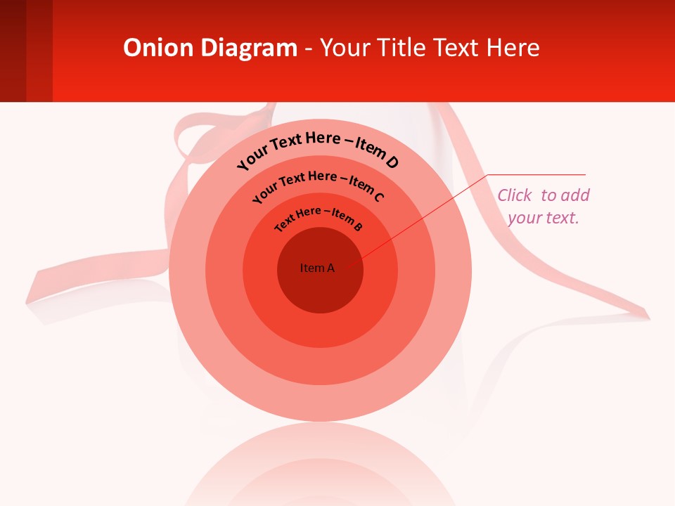 A Heart Shaped Box With A Red Ribbon Tied Around It PowerPoint Template