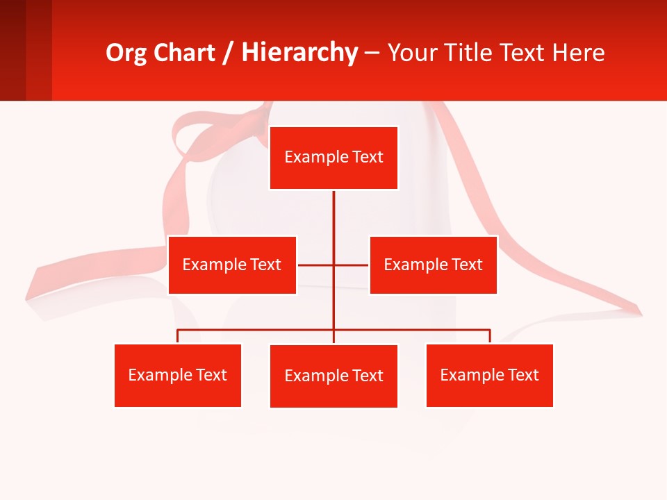 A Heart Shaped Box With A Red Ribbon Tied Around It PowerPoint Template