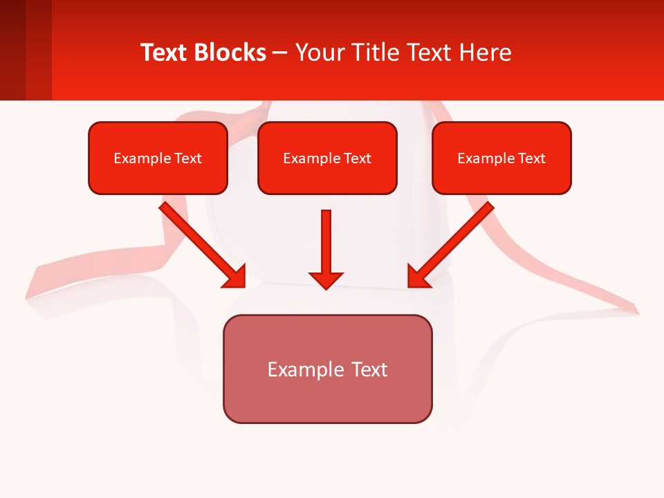 A Heart Shaped Box With A Red Ribbon Tied Around It PowerPoint Template