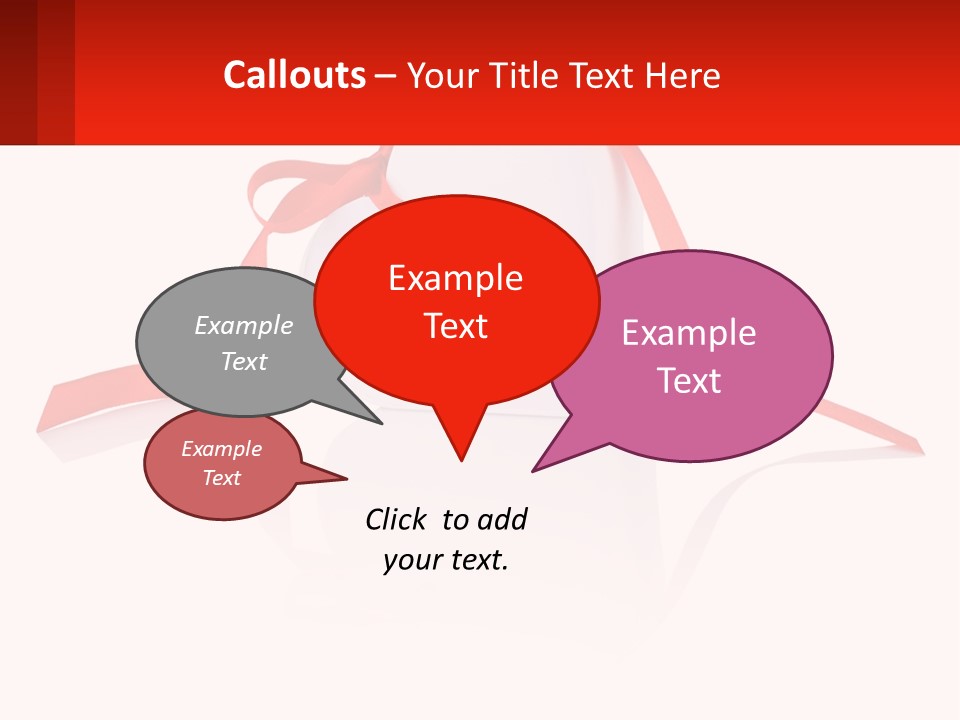 A Heart Shaped Box With A Red Ribbon Tied Around It PowerPoint Template