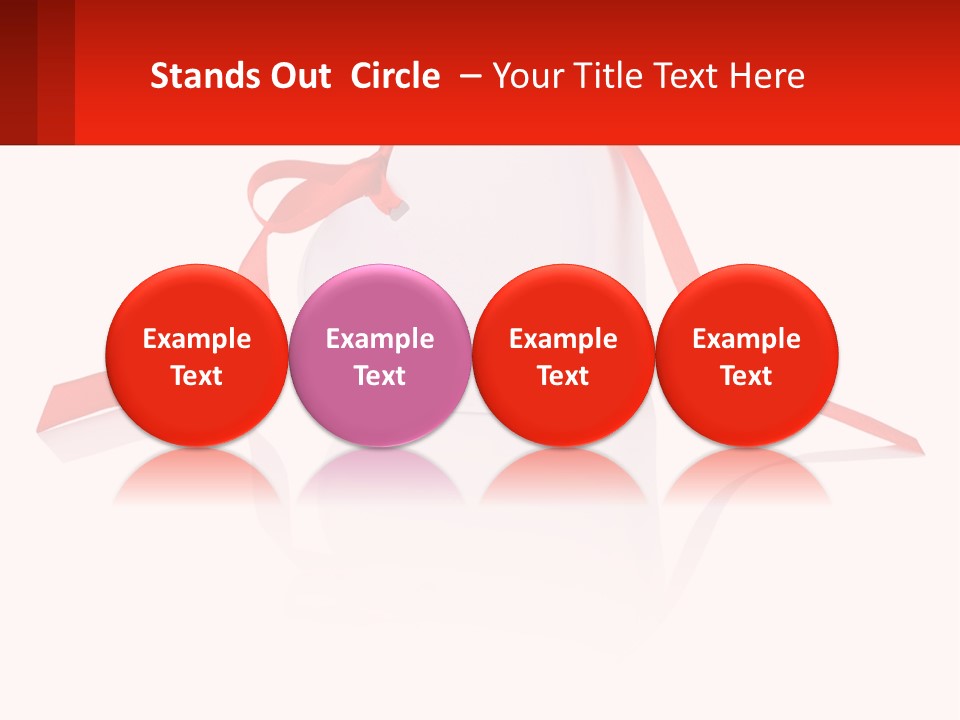A Heart Shaped Box With A Red Ribbon Tied Around It PowerPoint Template