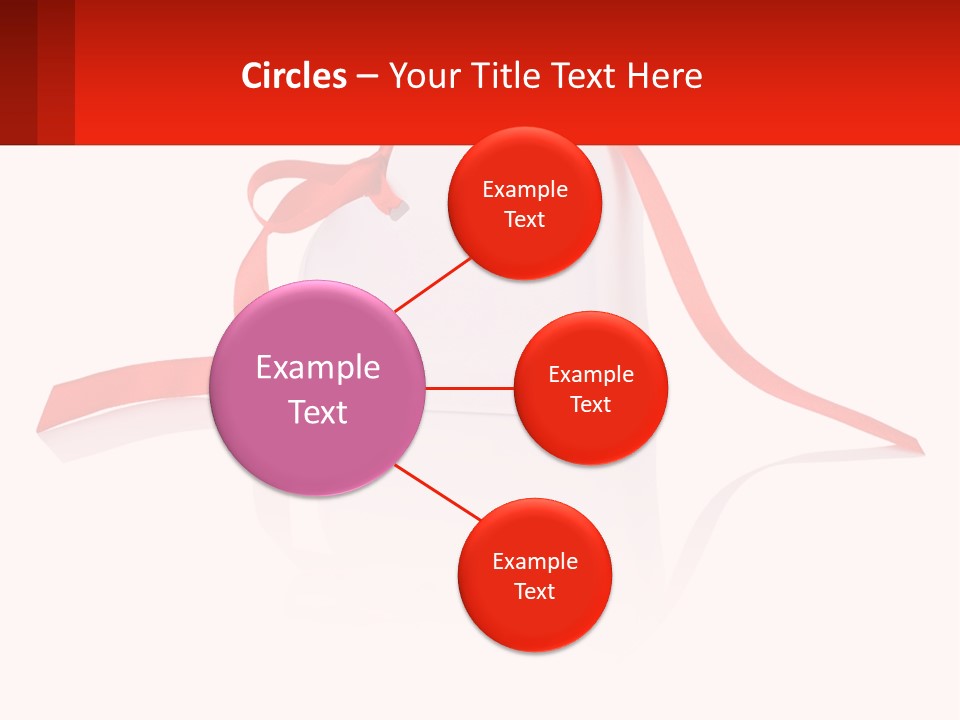 A Heart Shaped Box With A Red Ribbon Tied Around It PowerPoint Template