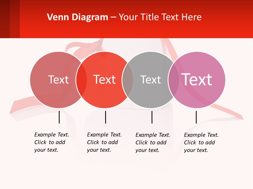 A Heart Shaped Box With A Red Ribbon Tied Around It PowerPoint Template