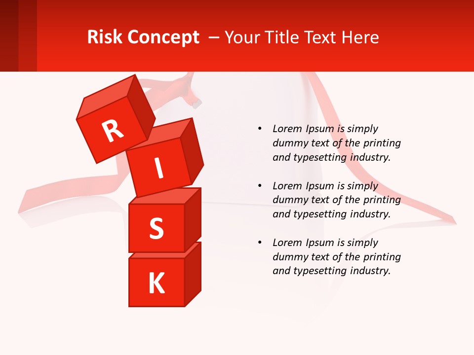 A Heart Shaped Box With A Red Ribbon Tied Around It PowerPoint Template