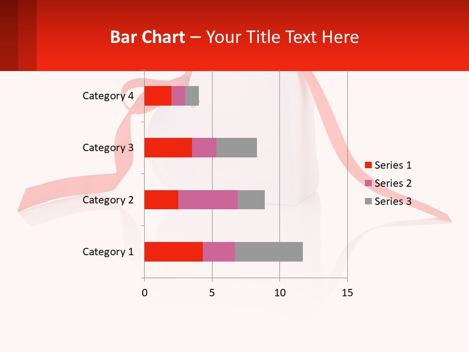 A Heart Shaped Box With A Red Ribbon Tied Around It PowerPoint Template