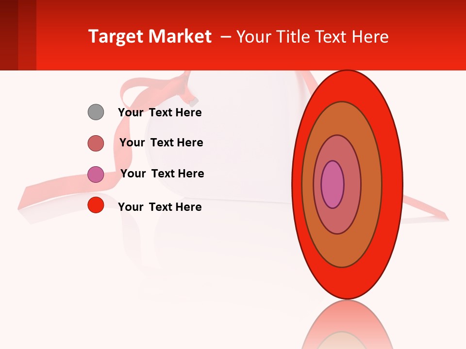 A Heart Shaped Box With A Red Ribbon Tied Around It PowerPoint Template