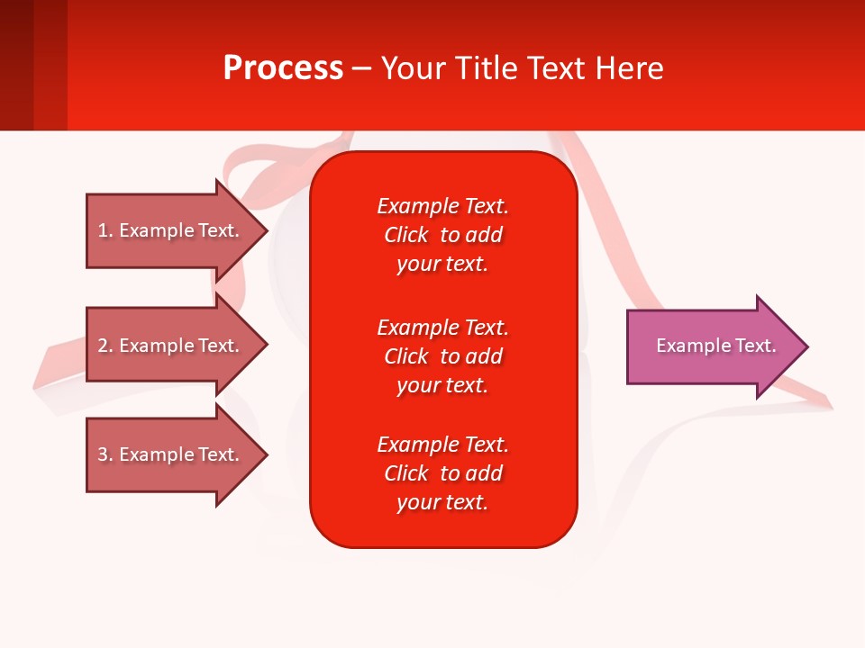 A Heart Shaped Box With A Red Ribbon Tied Around It PowerPoint Template