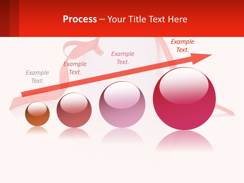A Heart Shaped Box With A Red Ribbon Tied Around It PowerPoint Template