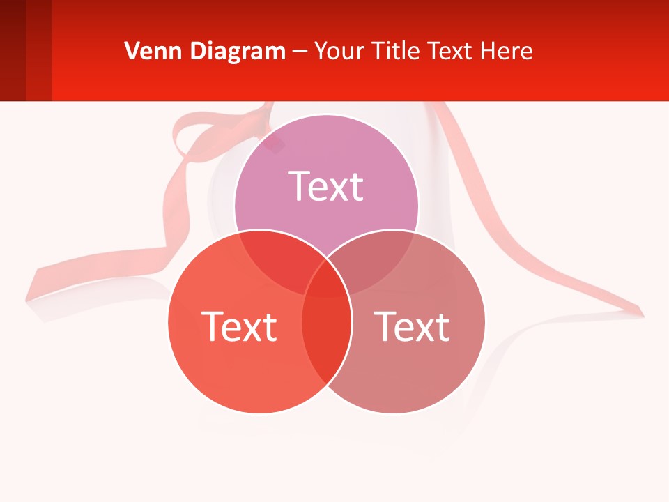 A Heart Shaped Box With A Red Ribbon Tied Around It PowerPoint Template