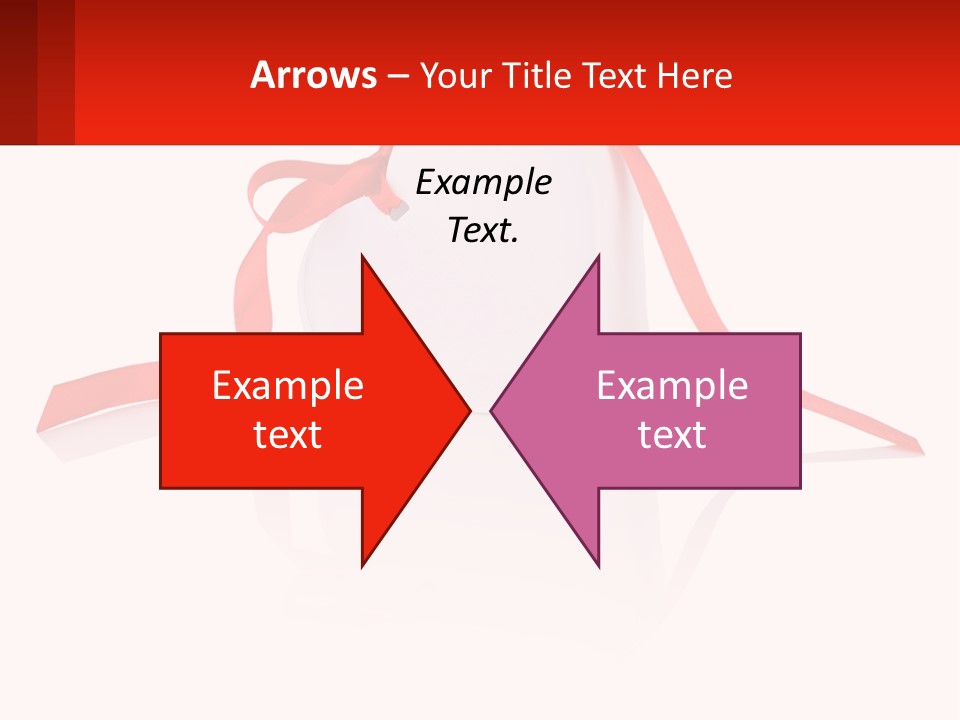 A Heart Shaped Box With A Red Ribbon Tied Around It PowerPoint Template